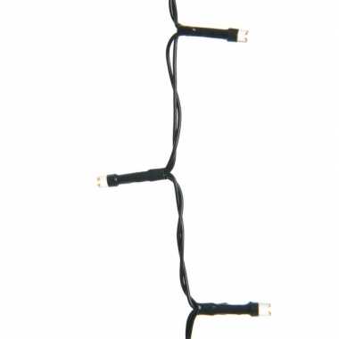 3x kerstboom verlichting op batterij warm wit buiten 50 lampjes