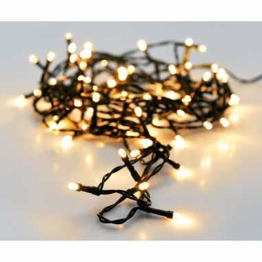 6x kerstboom verlichting 96 lampjes warm wit op batterij