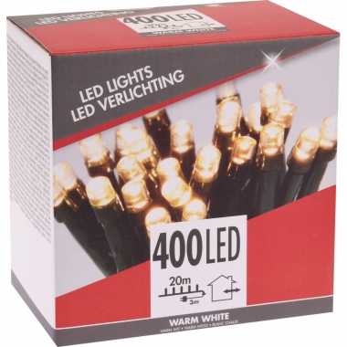 Kerstboom verlichting budget warm wit buiten 400 lampjes