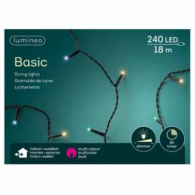 Kerstboom verlichting gekleurd buiten lichtsnoeren 240 lampjes