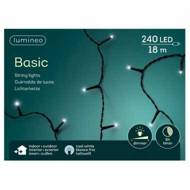 Kerstboom verlichting helder wit buiten lichtsnoeren 240 lampjes