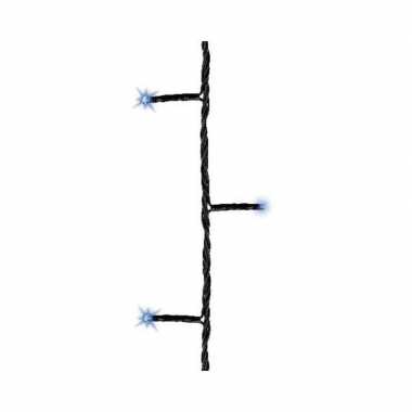 Kerstboom verlichting twinkle met timer blauw buiten 80 lampjes