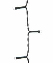 2x kerstboom verlichting op batterij warm wit buiten 100 lampjes