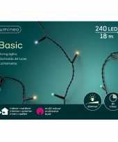 Kerstboom verlichting gekleurd buiten lichtsnoeren 240 lampjes