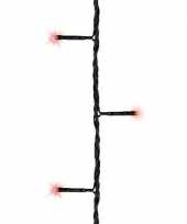 Kerstboom verlichting twinkle met timer rood buiten 80 lampjes
