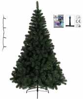 Kunst kerstboom imperial pine 120 cm met gekleurde verlichting