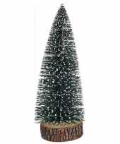 Mini kunst kerstboom met lampjes 28 cm